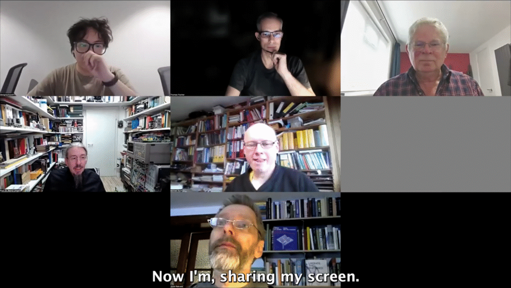 Screenshot of expert evaluation online meeting